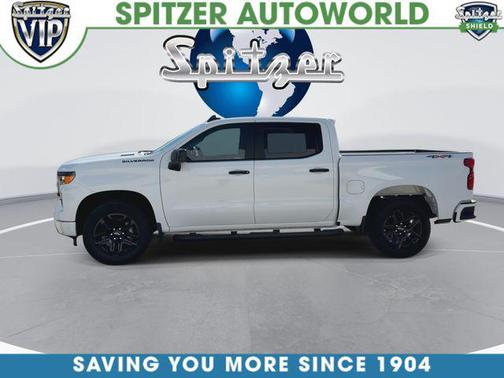 Summit White 2025 Chevrolet Silverado 1500 Custom