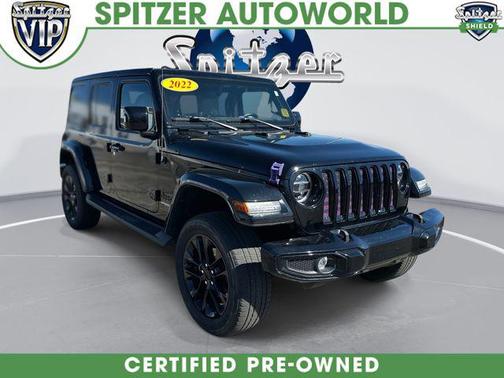 Black Clearcoat 2022 Jeep Wrangler Unlimited High Altitude 4x4