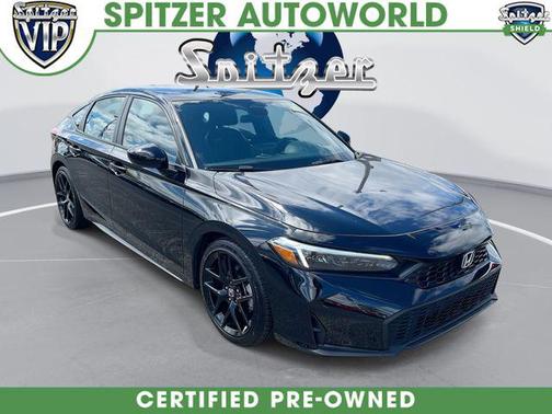 Crystal Black Pearl 2025 Honda Civic Sport