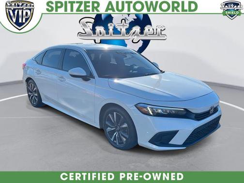 Platinum White Pearl 2023 Honda Civic EX