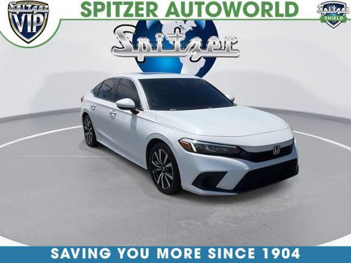 Platinum White Pearl 2023 Honda Civic EX