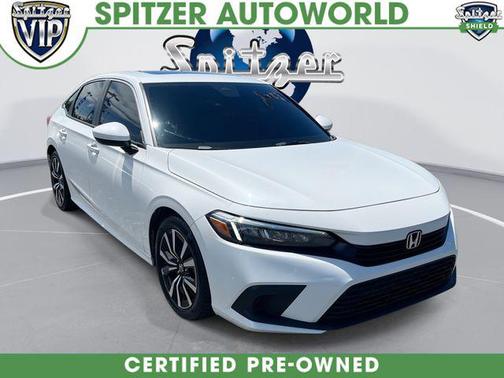 Platinum White Pearl 2023 Honda Civic EX