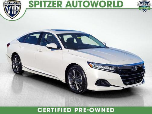 Platinum White Pearl 2022 Honda Accord EX-L 1.5T