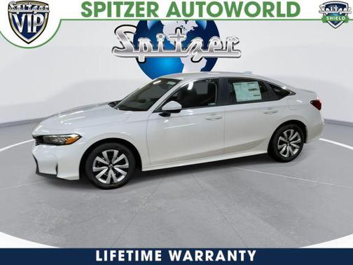 Platinum White Pearl 2026 Honda Civic LX