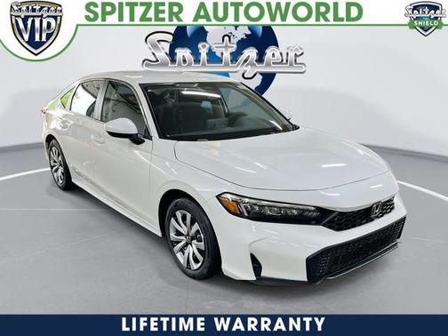 Platinum White Pearl 2026 Honda Civic LX
