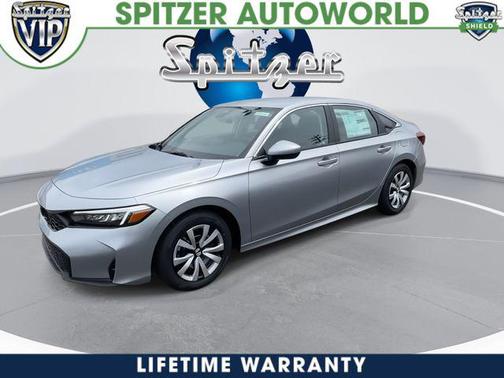 Solar Silver Metallic 2026 Honda Civic LX