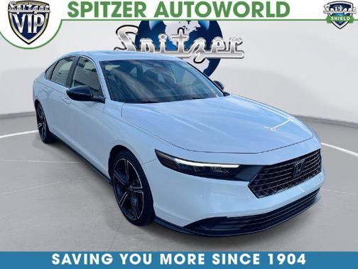 Platinum White Pearl 2025 Honda Accord Hybrid Sport