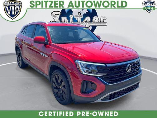 Aurora Red Metallic 2024 Volkswagen Atlas Cross Sport 2.0T SE w/Technology 4MOTION