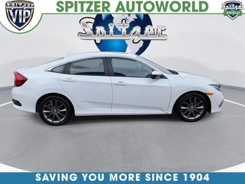 Platinum White Pearl 2021 Honda Civic EX