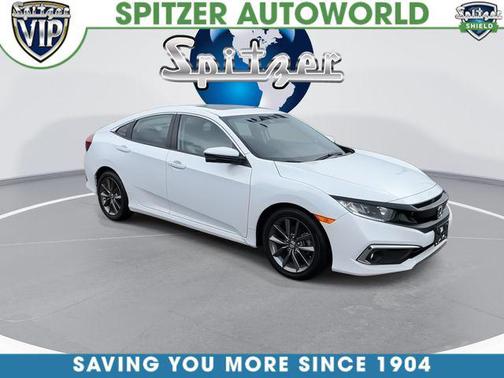 Platinum White Pearl 2021 Honda Civic EX