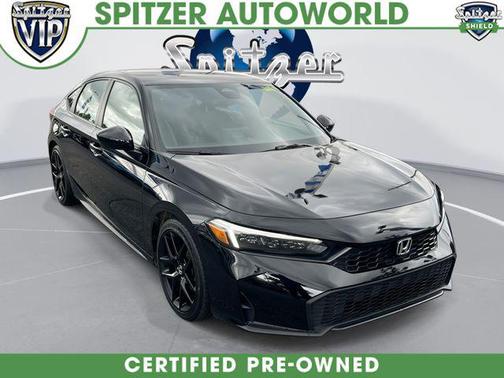 Crystal Black Pearl 2025 Honda Civic Sport