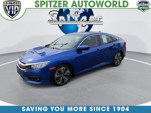 Aegean Blue Metallic 2018 Honda Civic EX-T