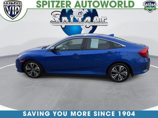 Aegean Blue Metallic 2018 Honda Civic EX-T