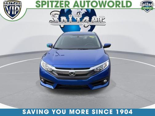 Aegean Blue Metallic 2018 Honda Civic EX-T