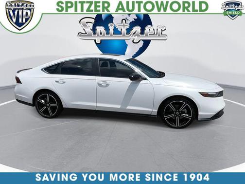 Platinum White Pearl 2025 Honda Accord Hybrid Sport