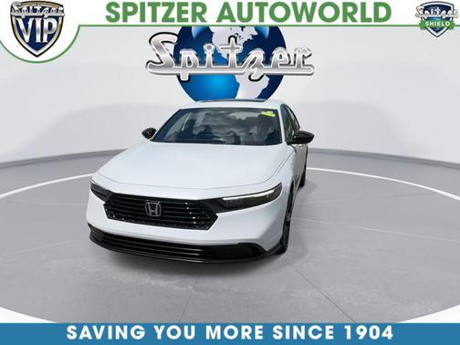 Platinum White Pearl 2025 Honda Accord Hybrid Sport