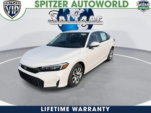 Platinum White Pearl 2026 Honda Civic LX