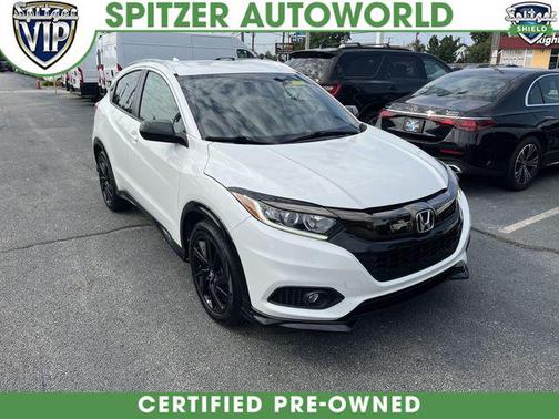 Platinum White Pearl 2021 Honda HR-V AWD Sport