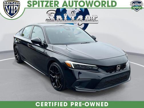 Crystal Black Pearl 2023 Honda Civic Sport