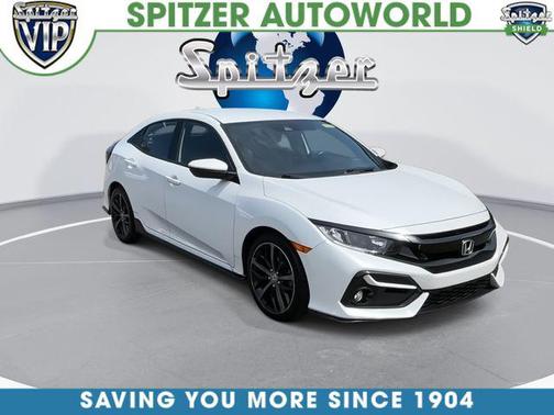 Platinum White Pearl 2021 Honda Civic Sport