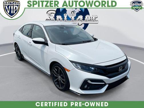 Platinum White Pearl 2021 Honda Civic Sport