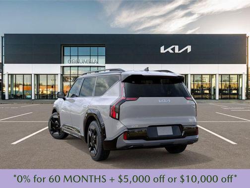 Wolf Gray/Ebony Black Roof 2026 Kia EV9 GT-Line