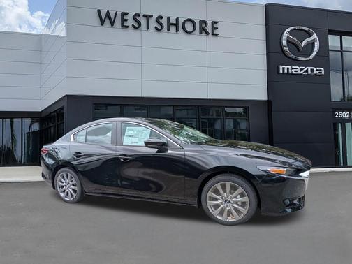 Jet Black Mica 2026 Mazda Mazda3 FWD w/Preferred Package