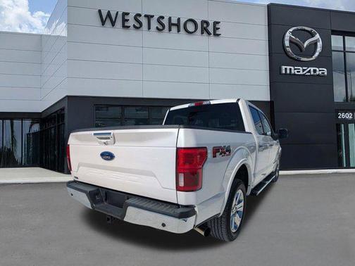 White Platinum Metallic Tri-Coat 2018 Ford F-150 Lariat