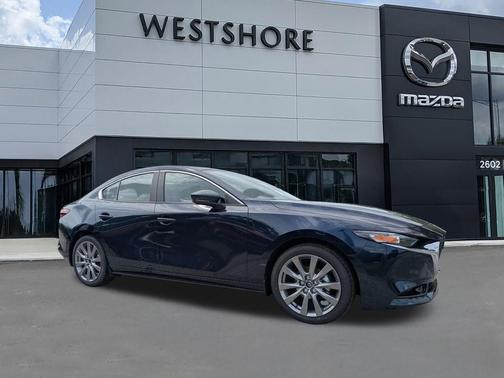 Deep Crystal Blue Mica 2026 Mazda Mazda3 FWD w/Preferred Package