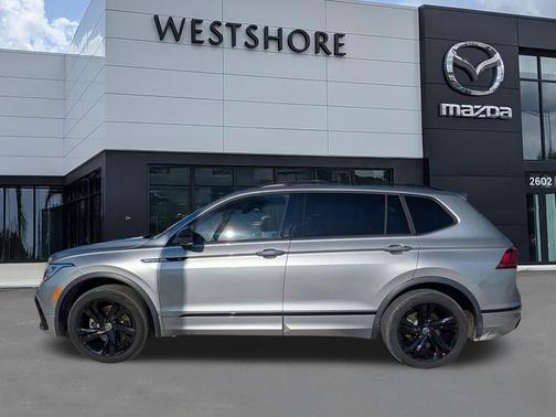 Silver Metallic 2023 Volkswagen Tiguan 2.0T SE R-Line Black
