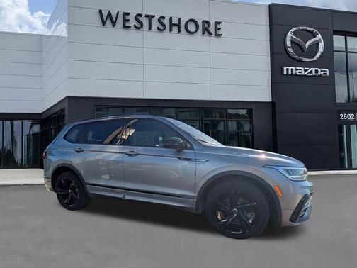 Silver Metallic 2023 Volkswagen Tiguan 2.0T SE R-Line Black
