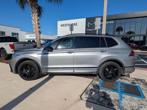Silver Metallic 2023 Volkswagen Tiguan 2.0T SE R-Line Black