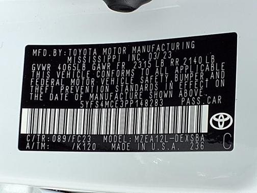 2023 Toyota Corolla SE