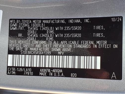 2024 Toyota Highlander Hybrid Platinum