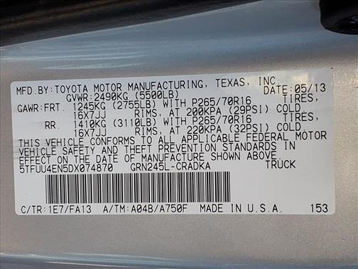 2013 Toyota Tacoma Base