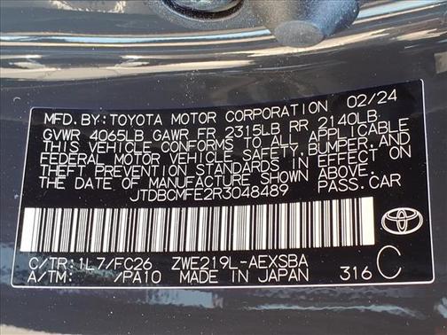 2024 Toyota Corolla Hybrid SE