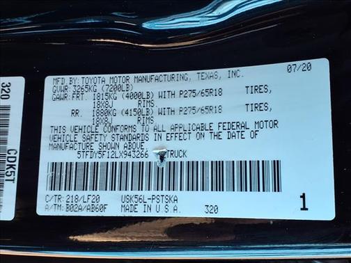 2020 Toyota Tundra TRD Pro