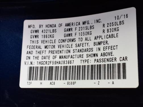 2017 Honda Accord Sport