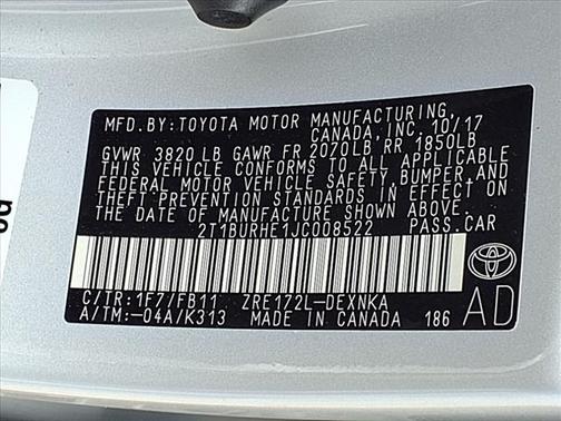2018 Toyota Corolla LE