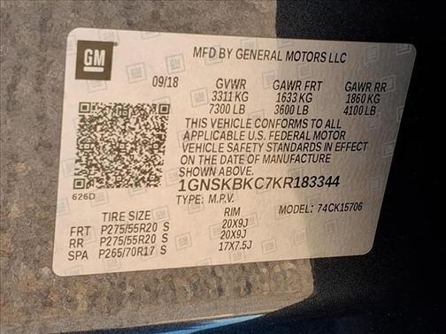 2019 Chevrolet Tahoe LT