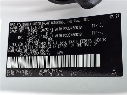 2025 Toyota Sienna Platinum