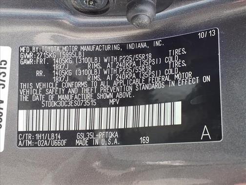 2014 Toyota Sienna XLE