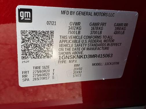 2021 Chevrolet Tahoe LT