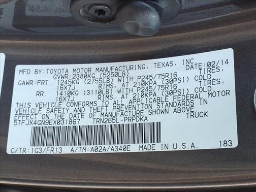 2014 Toyota Tacoma PreRunner