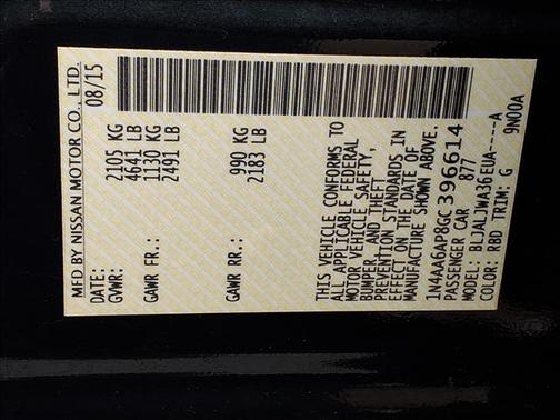 2016 Nissan Maxima 3.5 SV