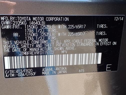 2015 Toyota RAV4 LE