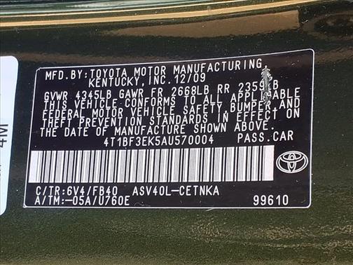 2010 Toyota Camry LE