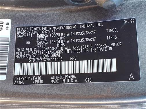 2022 Toyota Sienna LE