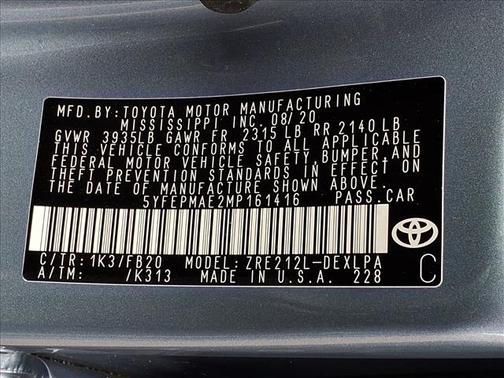 2021 Toyota Corolla LE