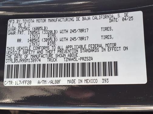 2025 Toyota Tacoma SR5